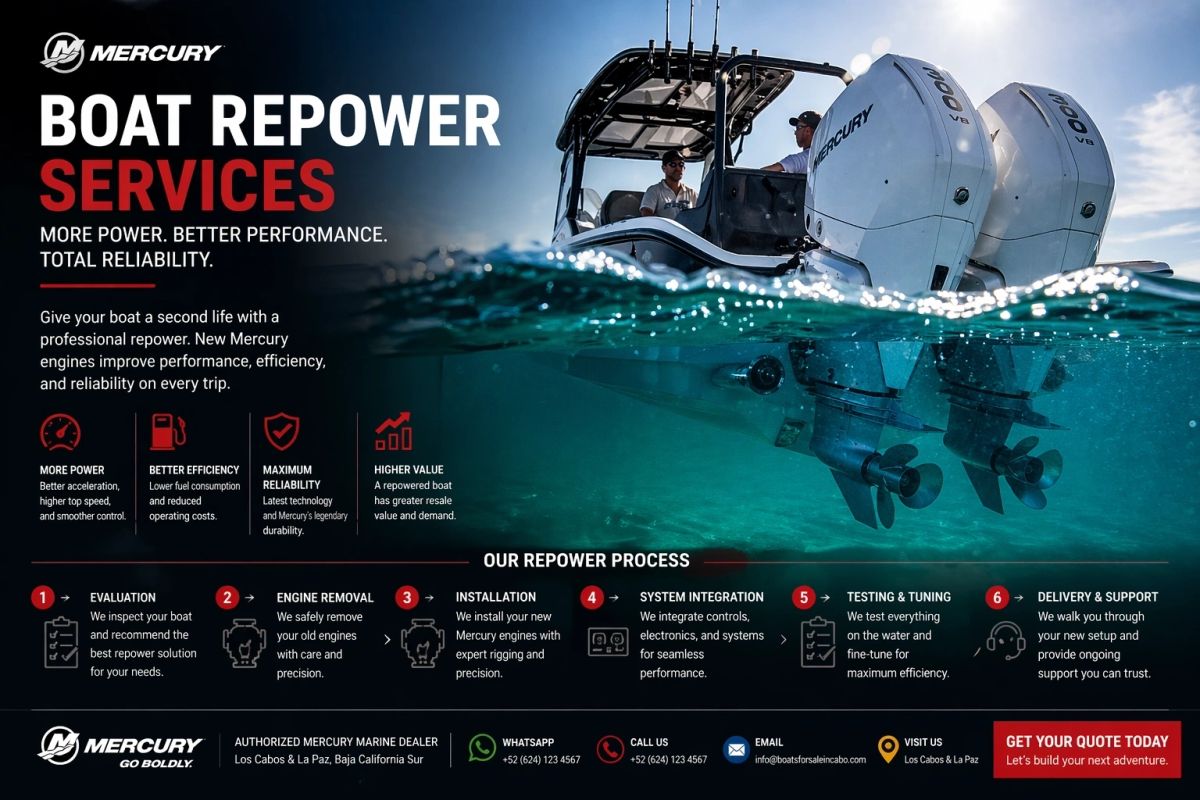 Boat repower services and outboard engine options