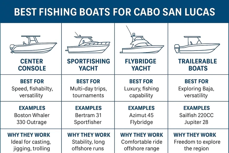 Fishing boat type comparison chart Fishing boat type comparison chart