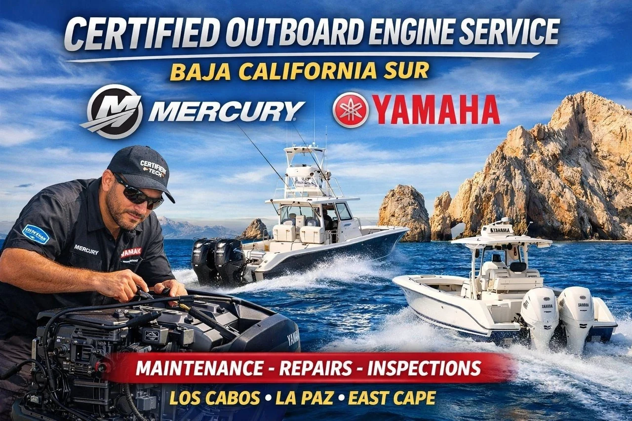 Gráfico de servicio para motores fuera de borda Mercury y Yamaha